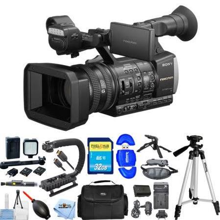 Sony HXR-NX3/1 NXCAM Professional Handheld Camcorder!! Pro Bundle with Stabilizer, LED Kit