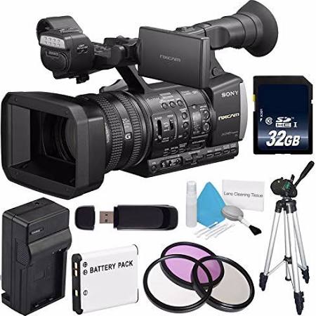 Sony HXR-NX3/1 NXCAM Professional Handheld Camcorder + NP-F970 Rechargeable Lithium Ion Battery + Charger Kit for Sony NP-F970 + filter kit