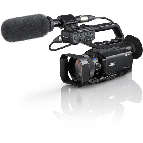 Sony HXR-NX80 Full HD XDCAM with HDR &amp; Fast Hybrid AF Bundle Includes 2x Replacement Batteries + AC/DC Rapic Home &amp; Travel Charger + MORE