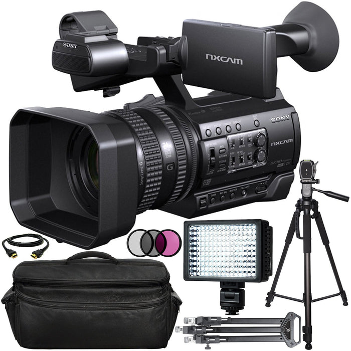 Sony HXR-NX100 HD NXCAM Camcorder + Support Bundle