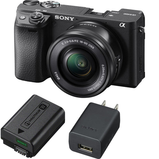 Sony Alpha a6400 Mirrorless Digital Camera with 16-50mm Lens