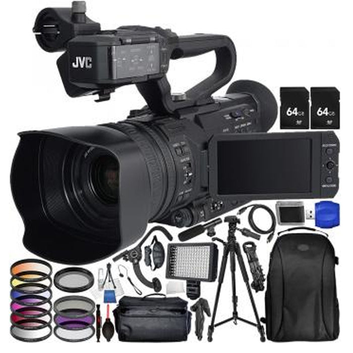 JVC GY-HM180 12.4MP 4K Ultra HD Camcorder with Accessory Bundle