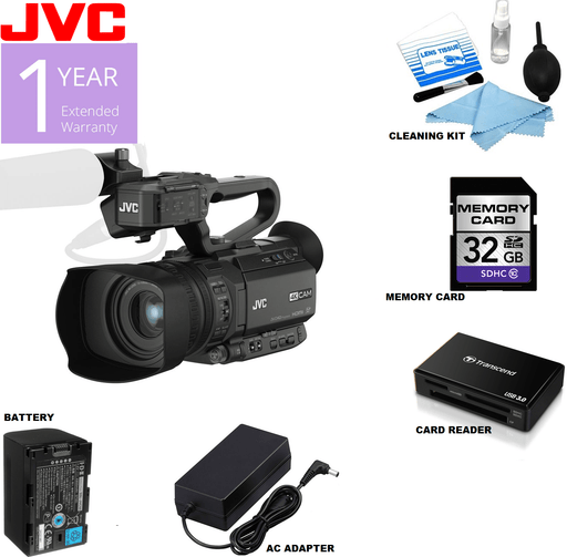 JVC GY-HM200SPU 4KCAM Compact Handheld Streaming Camcorder