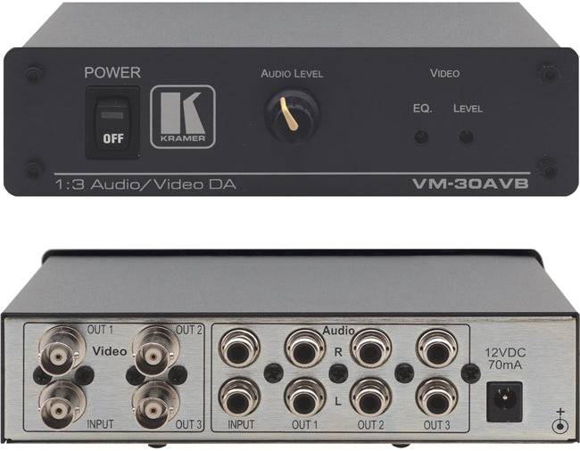 Kramer VM-30AVB Composite Video &amp; Stereo Audio Distr. Amplifier