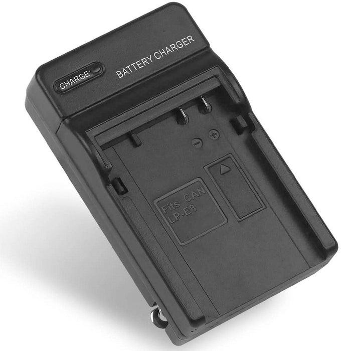 NJA LP-E8 AC/DC Battery Charger for Canon LC-E8, LC-E8C, LC-E8E, Canon EOS Rebel Cameras & More (Not for T2 T3 T4 T5)