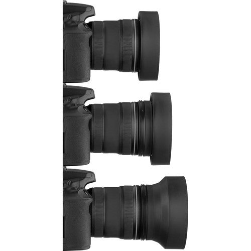 Sensei 67mm 3-in-1 Collapsible Rubber Lens Hood for 28mm to 300mm Lenses