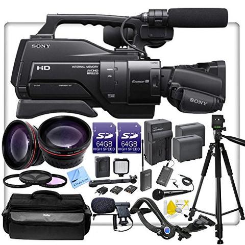 Sony HXR-MC2500 Shoulder Mount AVCHD Camcorder W/ Microphone Bundle