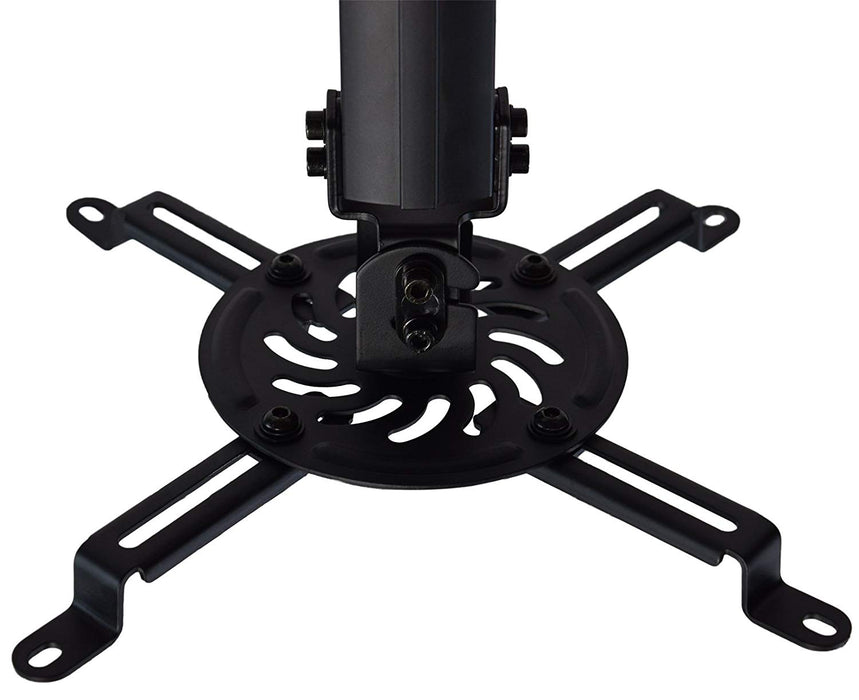 VIVO Universal Extending Black Ceiling Projector Mount/Height Adjustable Projection (MOUNT-VP02B)