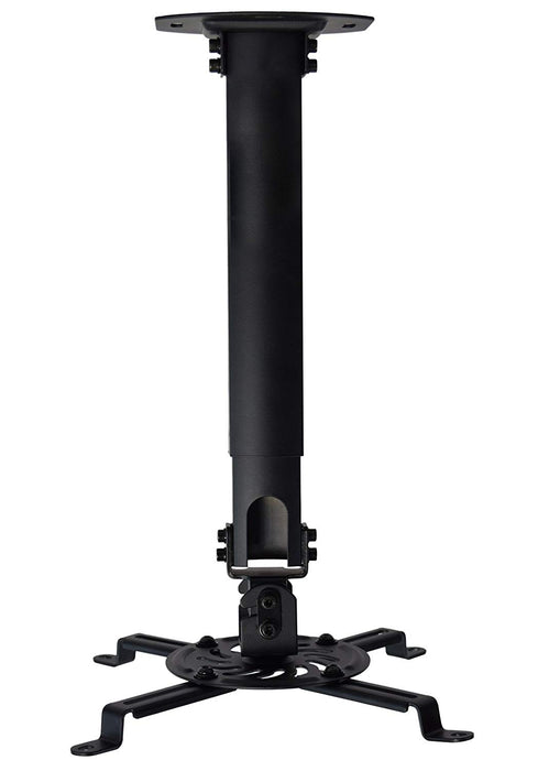 VIVO Universal Extending Black Ceiling Projector Mount/Height Adjustable Projection (MOUNT-VP02B)