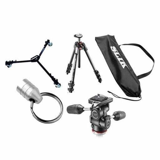 Manfrotto MT190CXPRO4 4-section Carbon Fiber Tripod w/MH804 Pan-Tilt Head &amp; Kit