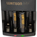 Watson MX 4-Hour Rapid Charger and 4 MX AA NiMH Batteries