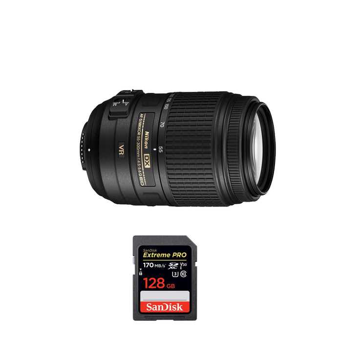 Nikon AF-S DX NIKKOR 55-300mm f/4.5-5.6G ED VR Lens Extreme Couple