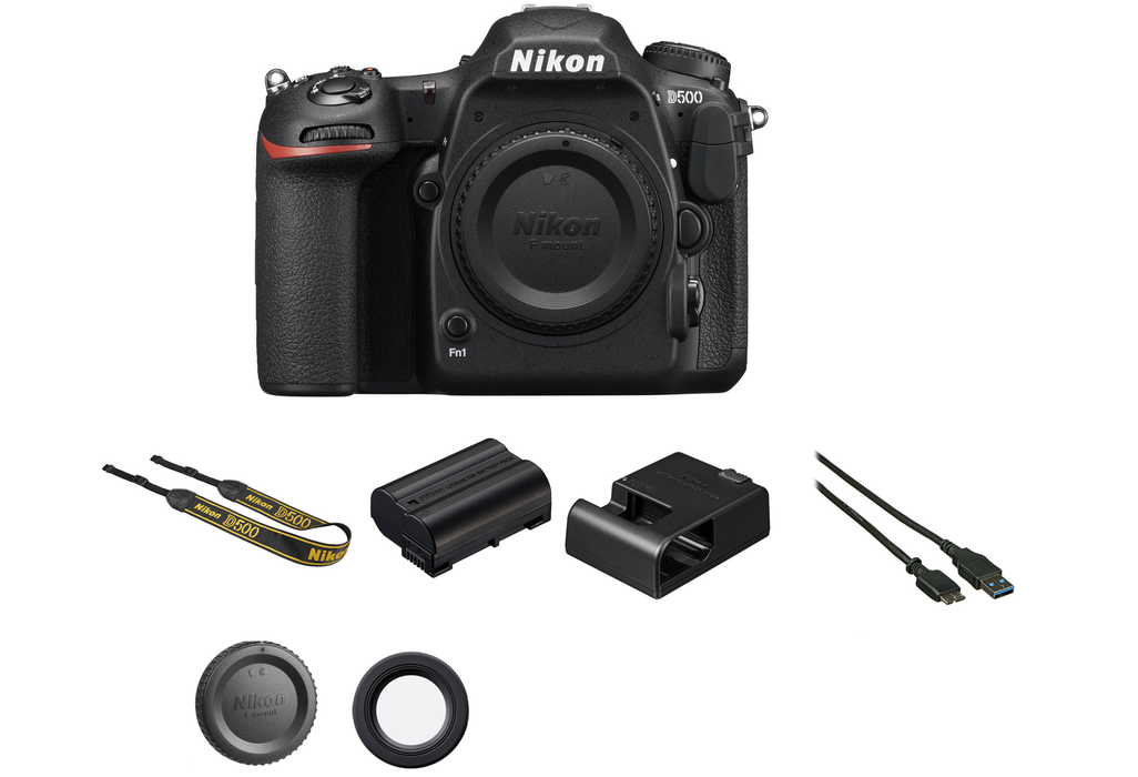 Nikon D500 DSLR Camera (Body Only) Starter Kit