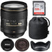 Nikon AF-S NIKKOR 24-120mm f/4G ED VR Zoom Lens with Sandisk 128GB Memory Card