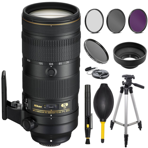 Nikon AF-S NIKKOR 70-200mm f/2.8E FL ED VR Lens USA w/Free Accessory Bundle