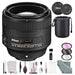 Nikon AF-S NIKKOR 85mm f/1.8G Medium Telephoto Lens and Deluxe Bundle