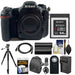 Nikon D500 Wi-Fi 4K Digital SLR Camera Body with 64GB XQD Card + Case + Battery + Charger + Tripod + Remote + Kit