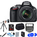 Nikon D5100/D5600 Digital SLR Camera With 18-55mm f/3.5-5.6G VR Lens Accessory Bundle