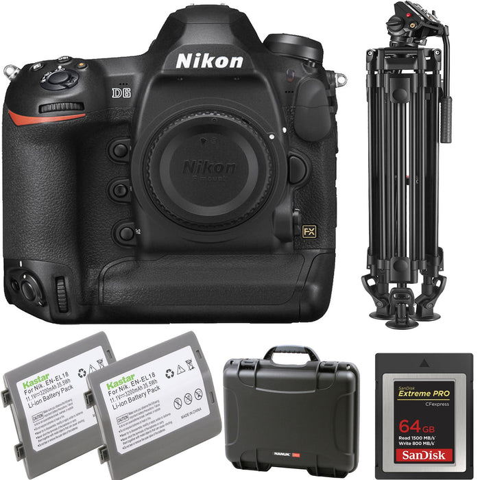 Nikon D6 DSLR Camera with Premium Accessory Bundle