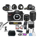 Nikon D7200/D7500 DSLR Camera with 18-55mm VR Lens Kit + Accessory Bundle + 2X 32GB Memory + Camera Bag + More