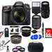 Nikon D7200/D7500 Digital SLR Camera with 18-140mm VR &amp; 70-300mm f/4-5.6 SLD DG Macro Telephoto Lens + Accessory Bundle