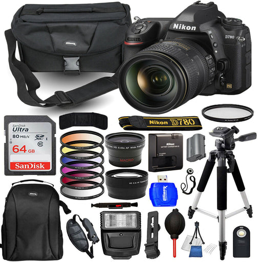 Nikon D780 DSLR Camera with 24-120mm Lens Deluxe Bundle