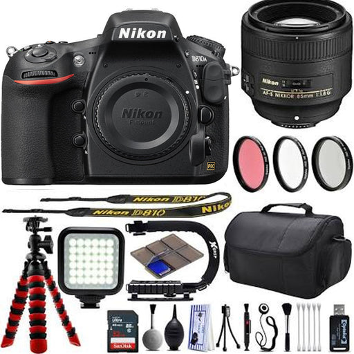 Nikon D810A DSLR Camera with Nikon AF-S 85mm f/1.8G Portrait Lens Starter Bundle