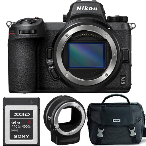 Nikon Z 6II Mirrorless Digital Camera (Body Only) USA FTZ Mount Adapter Starter Bundle