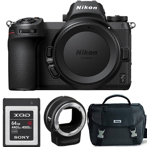 Nikon Z7 Mirrorless Digital Camera (Body Only) USA FTZ Mount Adapter Starter Bundle