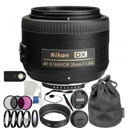 Nikon AF-S DX NIKKOR 35mm f/1.8G Lens Accessory Bundle