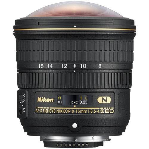 Nikon AF-S Fisheye NIKKOR 8-15mm f/3.5-4.5E ED Lens Professional Bundle