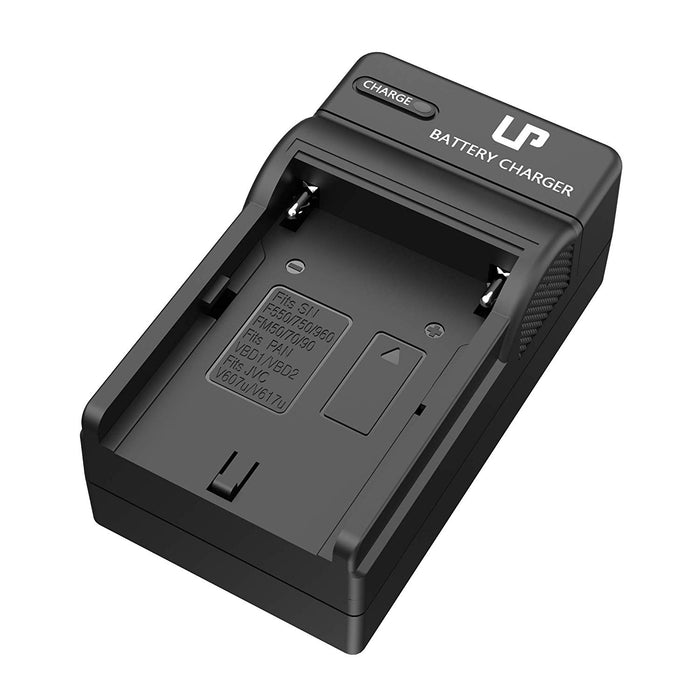 LP NP-F550 Battery Charger for Sony NP F550, F970, F960, F770, F750, F570, F530, F330, CCD-SC55, TR1, TR917, TR940, RV100, CN-160 and more