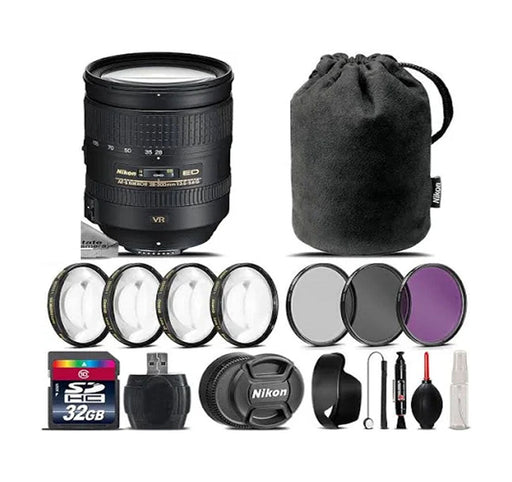 Nikon AF-S NIKKOR 28-300mm f/3.5-5.6G ED VR Lens Top Accesory Kit