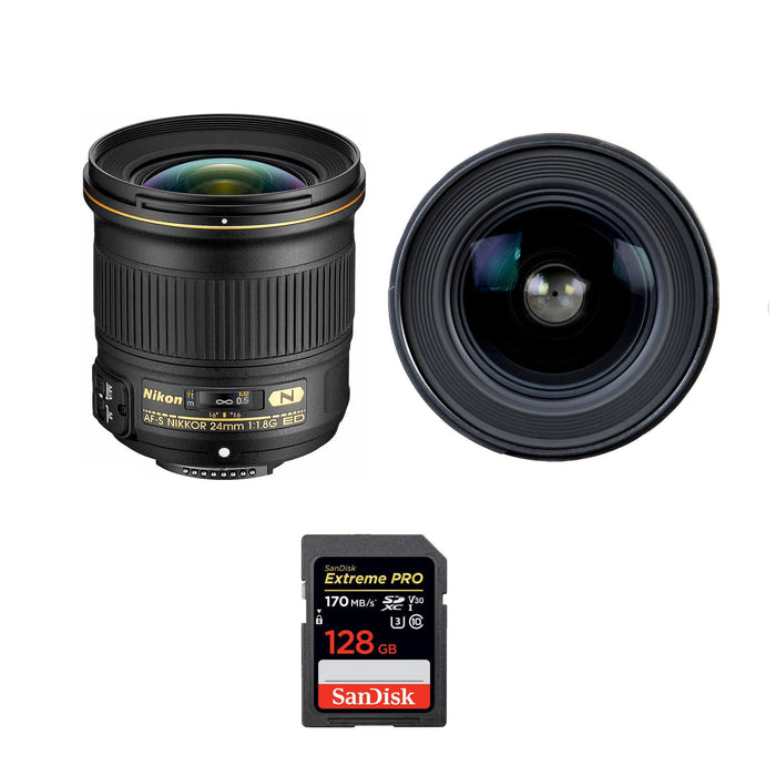 Nikon AF-S NIKKOR 24mm f/1.8G ED Lens Extreme Pro Kit