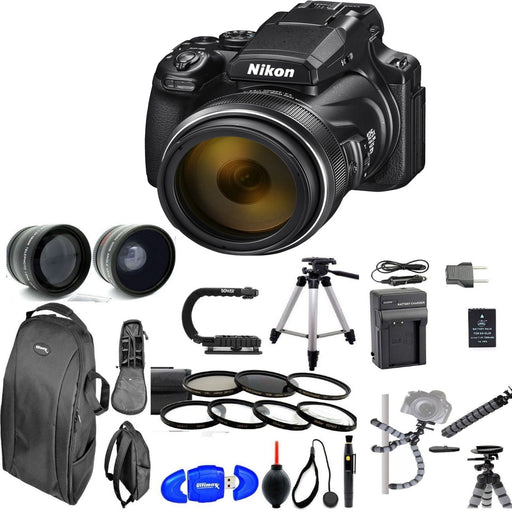 Nikon Coolpix P1000 16MP 125x Super-Zoom Digital Camera Deluxe Bundle