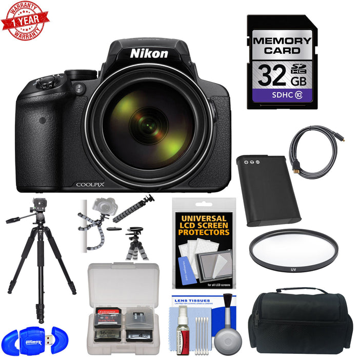 Nikon Coolpix P900/950 Wi-Fi 83x Zoom Digital Camera with 32GB Accessory Bundle