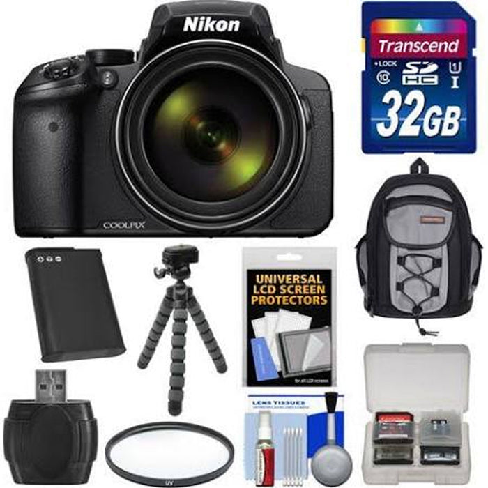 Nikon Coolpix P900/950 Wi-Fi 83x Zoom Digital Camera with 32GB Memory Card & More Accessories