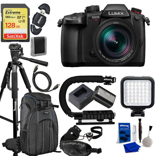 Panasonic Lumix GH5 II Mirrorless Camera W/12-60mm Lens Professional Bundle & Special Backpack