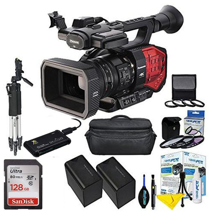 Panasonic AG-DVX200 4K Handheld Camcorder with Sandisk 128GB MC| 2x Spare Batteries | &amp; More