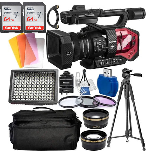 Panasonic AG-DVX200 4K Handheld Camcorder NTSC/PAL with Starter Accessory Bundle