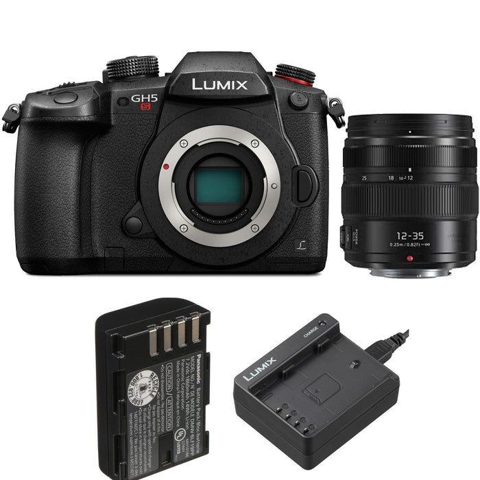 Panasonic Lumix DC-GH5S Mirrorless Micro Four Thirds Digital Camera with Panasonic Lumix G X Vario 12-35mm II Lens