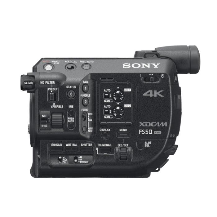 Sony PXW-FS5M2 4K XDCAM Super 35mm Compact Camcorder with 18 to 105mm Zoom Lens &amp; Atomos Ninja V 5&quot; 4K HDMI Recording Monitor