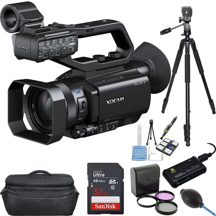 Sony PXW-Z90V 4K HDR XDCAM with Fast Hybrid AF0h Sandisk 32GB Starter Bundle