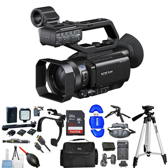 Sony PXW-Z90V 4K HDR XDCAM with Fast Hybrid AF with Sandisk 32GB Mega Camcorder Bundle