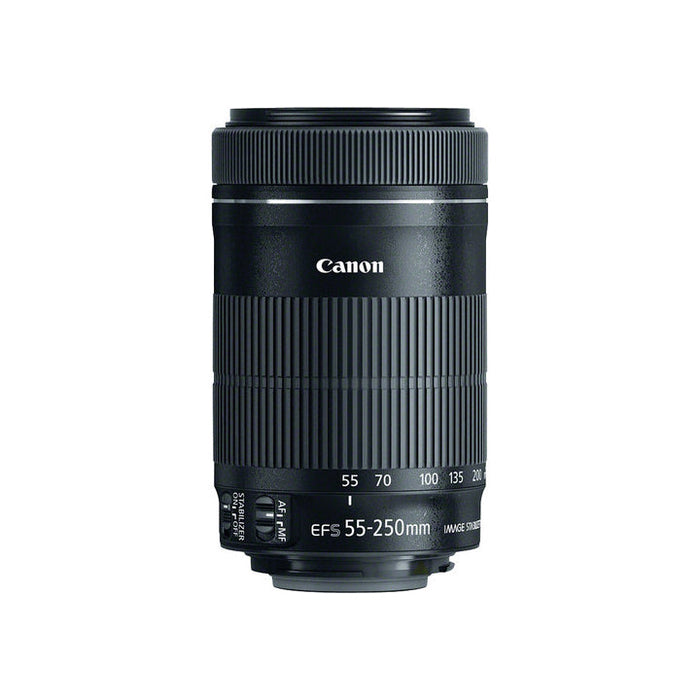 Canon EF-S 55-250mm f/4-5.6 IS STM Lens for DSLR Cameras + Accessory Bundle