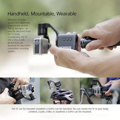 REMOVU S1 Rainproof 3-Axis Gimbal Stabilizer for GoPro