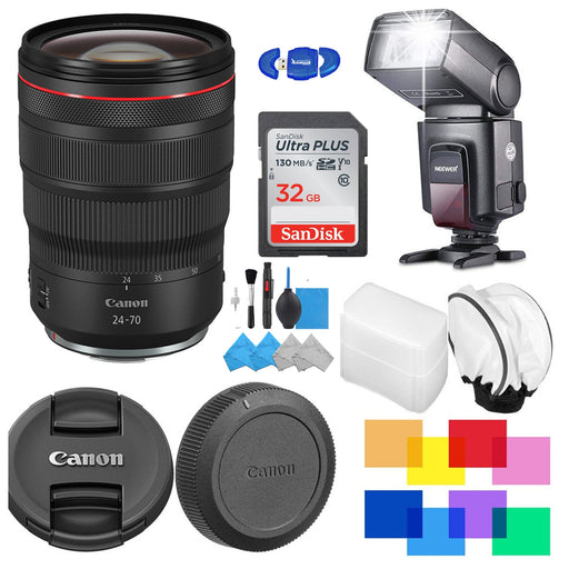 Canon RF 24-70mm f/2.8L IS USM Lens with Universal Pro Flash Bundle