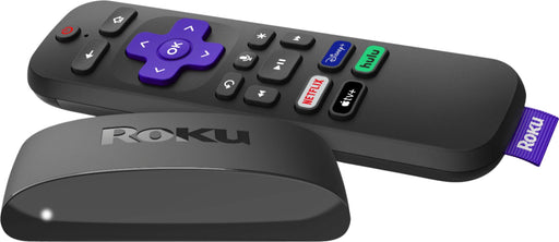 Roku - Express 4K+ (2021) Streaming Media Player with Voice Remote, TV Controls, and Premium HDMI Cable - Black