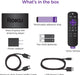 Roku - Express 4K+ (2021) Streaming Media Player with Voice Remote, TV Controls, and Premium HDMI Cable - Black