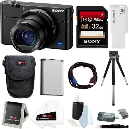 Sony DSC-RX100M5 Cybershot Digital Camera w/ 32GB SD Card &amp; Accessory Bundle